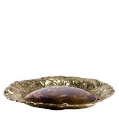 Vassoio girasole in ottone