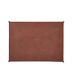 Vassoio medio in pelle marrone
