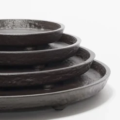 Vassoio medio rotondo in bronzo imperfetto di Monza