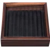 Vassoio portavalori quadrato Febe Ebony Lines Small