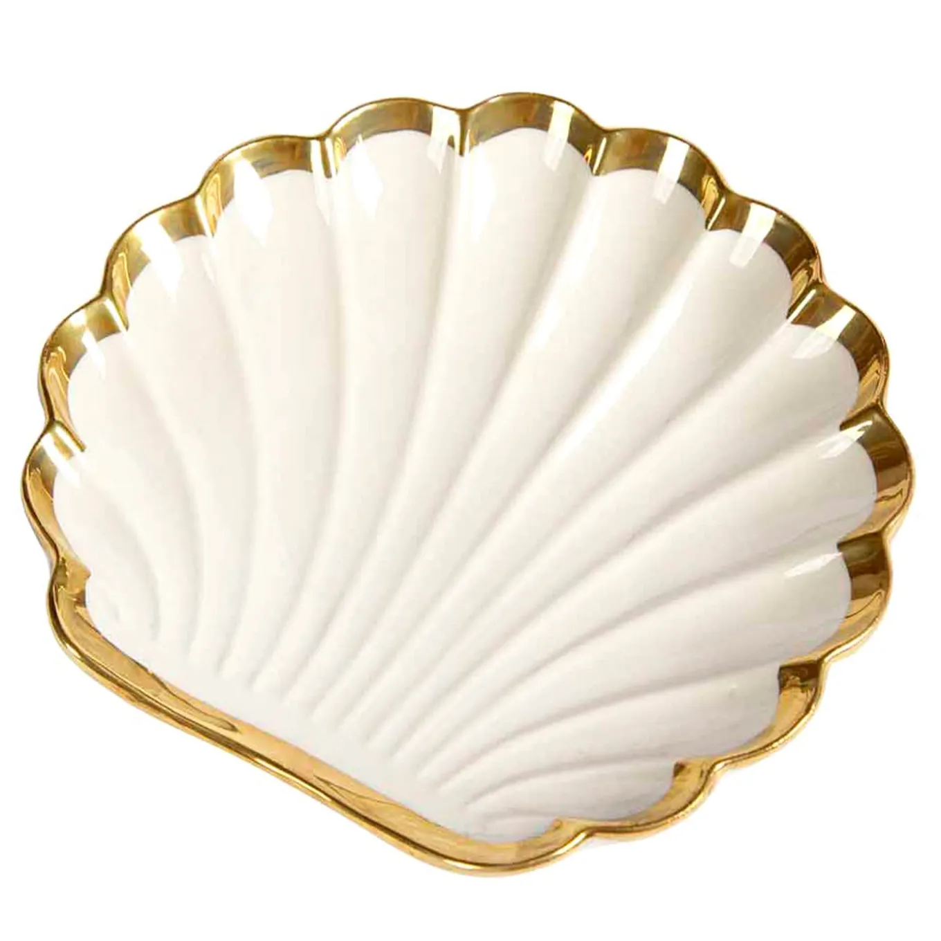VENTAGLIO PICCOLO A CONCHIGLIA - BIANCO