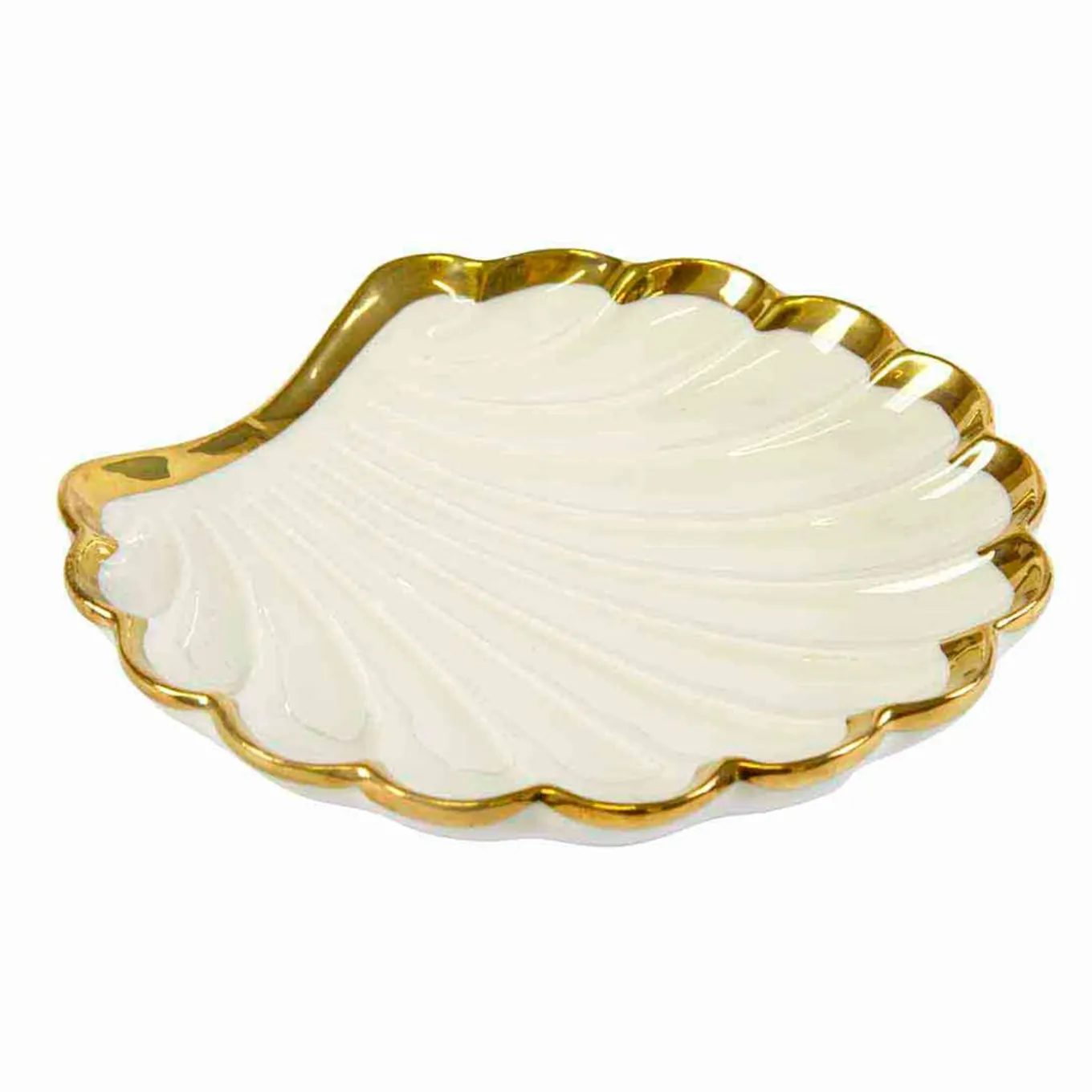 VENTAGLIO PICCOLO A CONCHIGLIA - BIANCO