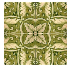 Verde Collina Set di 4 piastrelle #4