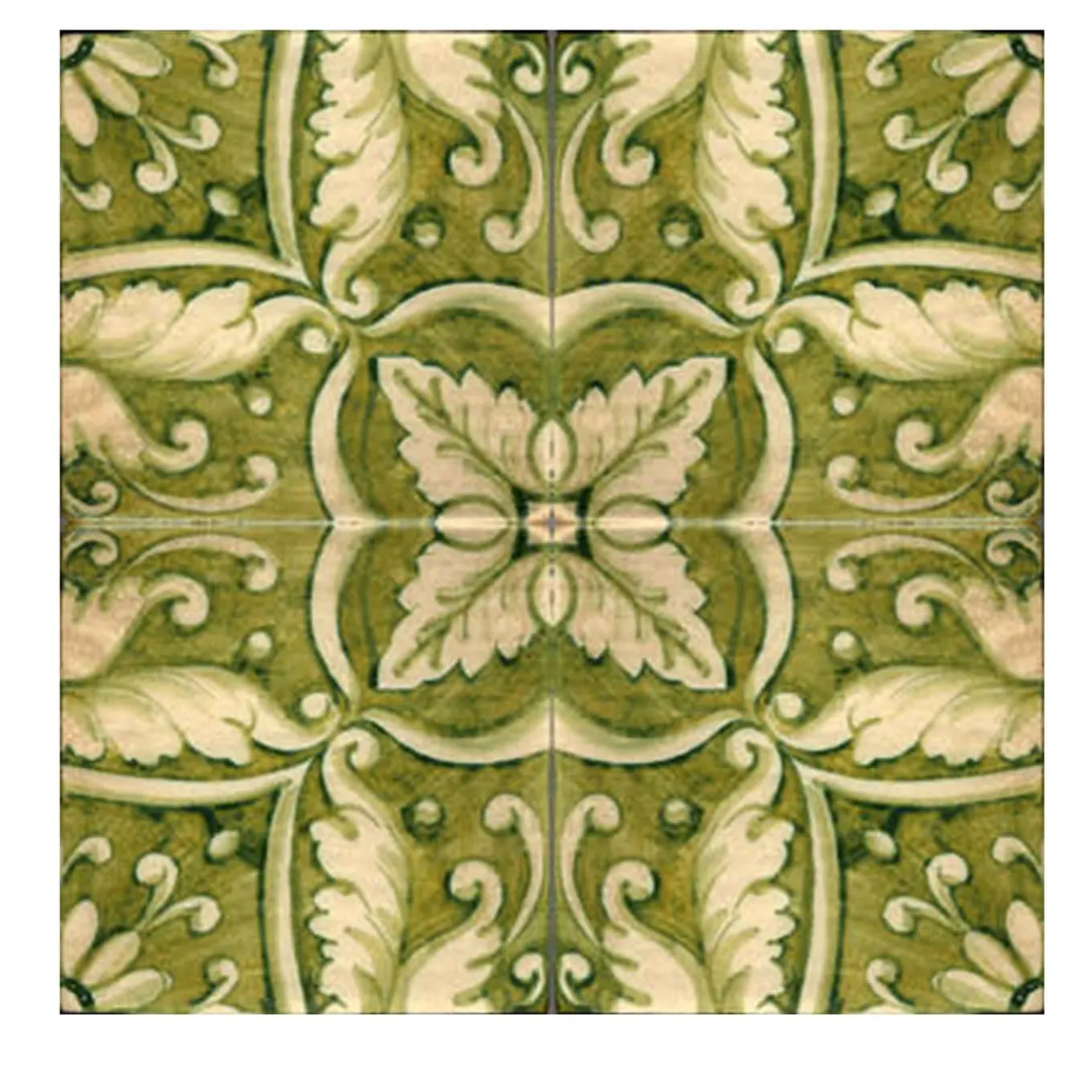 Verde Collina Set di 4 piastrelle #4