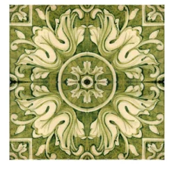 Verde Collina Set di 4 piastrelle #6
