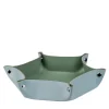 Vide poche in pelle azzurro cielo e verde eucalipto #2