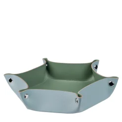 Vide poche in pelle azzurro cielo e verde eucalipto #2