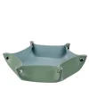 Vide poche in pelle azzurro cielo e verde eucalipto #3