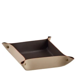 Vide poche in pelle Cappuccino e cioccolato #2