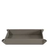 Vide-Poche Michelangelo 19 in pelle grigio luna