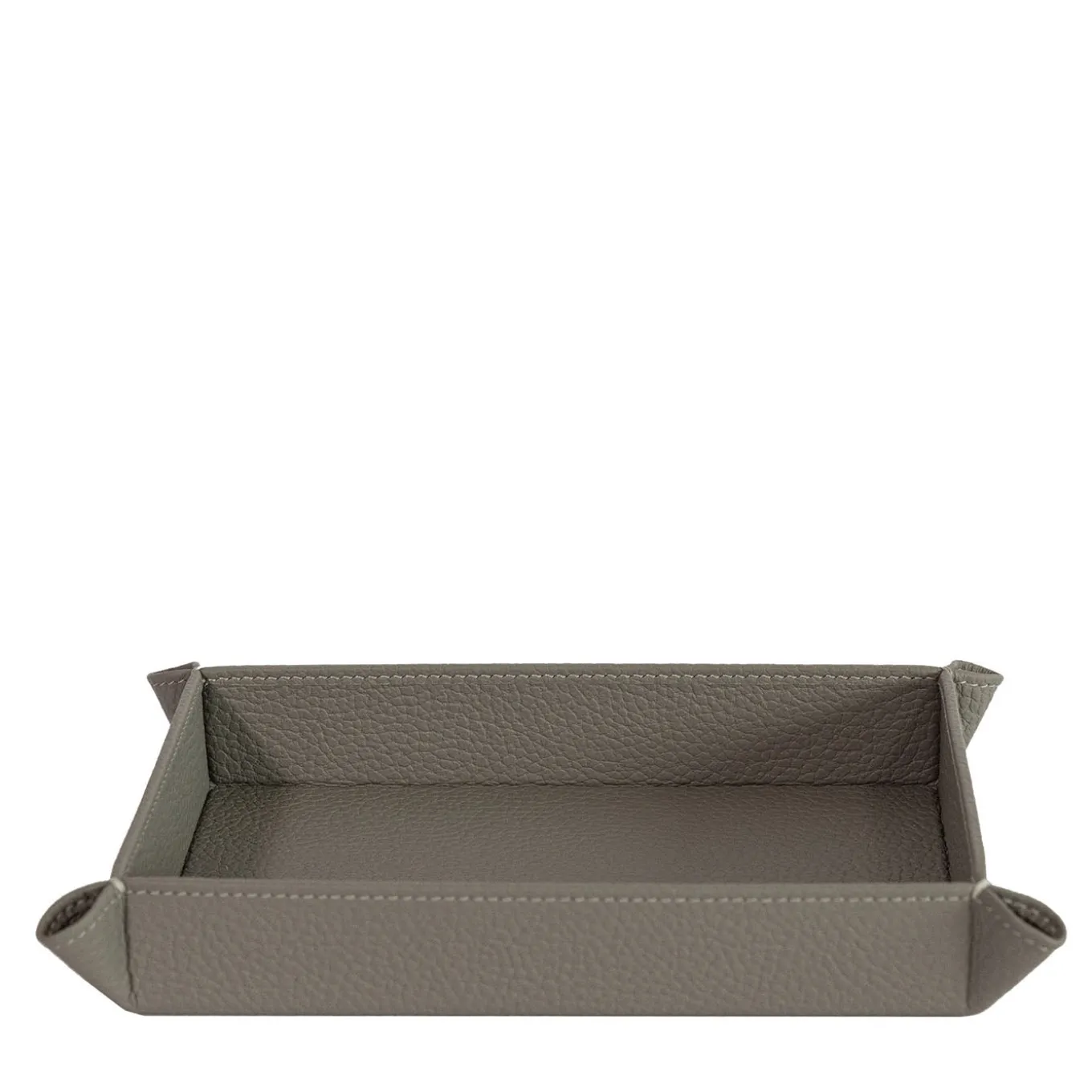 Vide-Poche Michelangelo 19 in pelle grigio luna