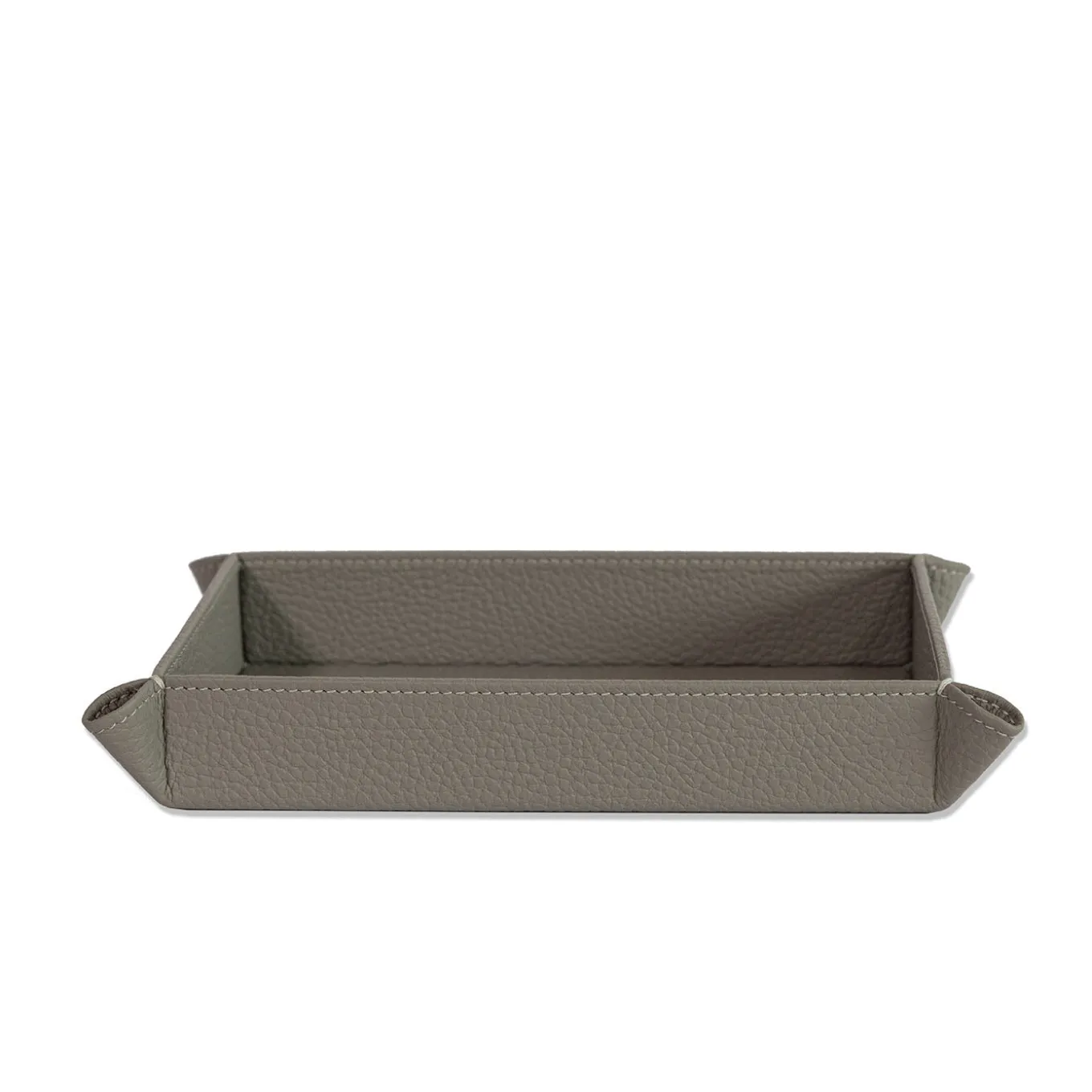 Vide-Poche Michelangelo 19 in pelle grigio luna