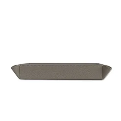 Vide-Poche Michelangelo 19 in pelle grigio luna