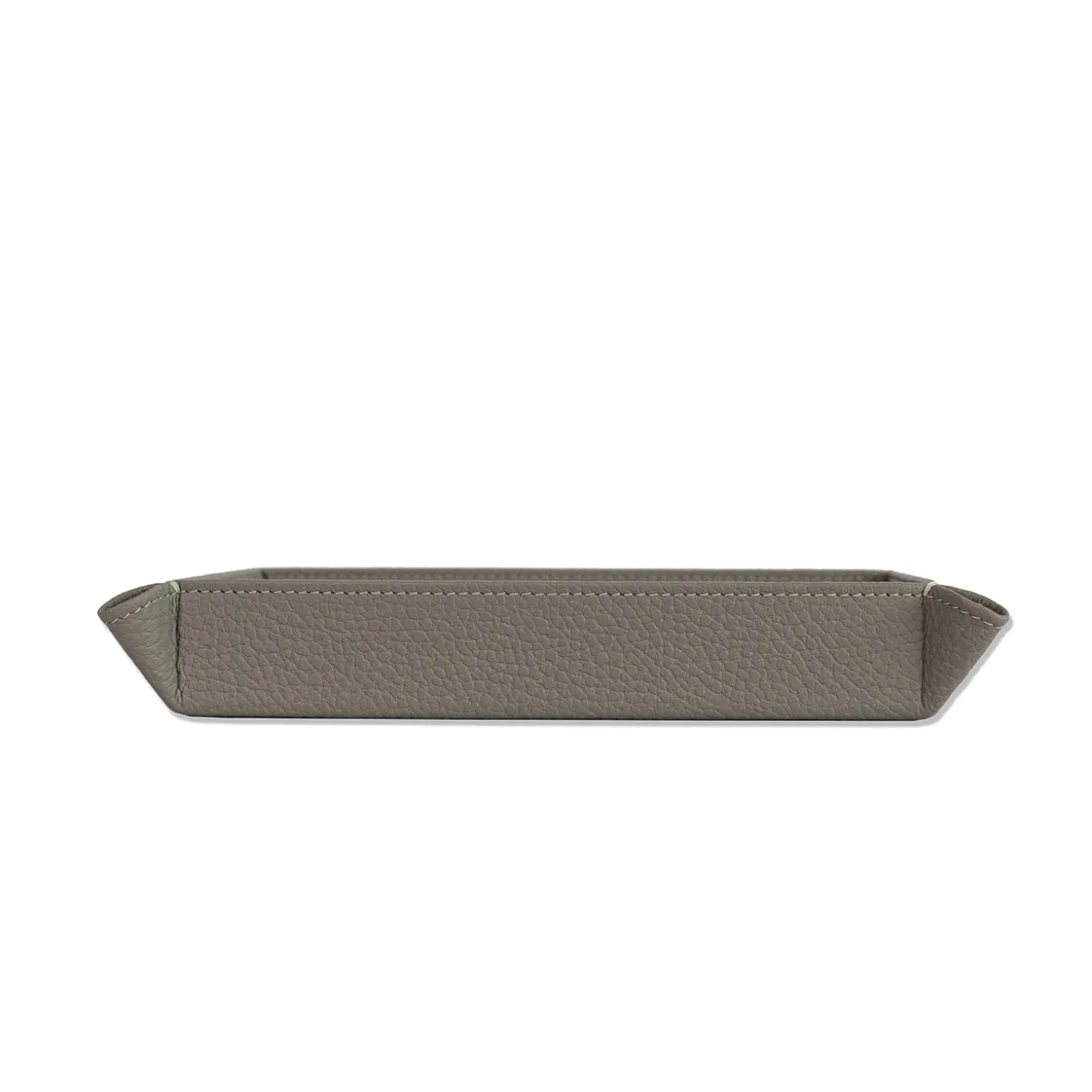 Vide-Poche Michelangelo 19 in pelle grigio luna