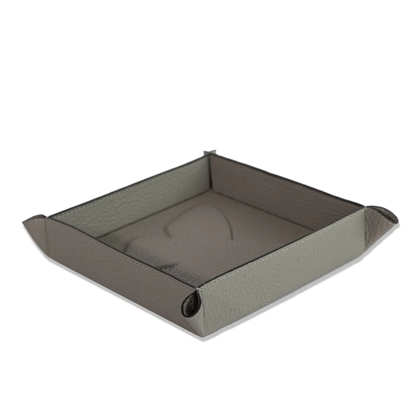 Vide-Poche Michelangelo Butterfly in pelle grigio luna