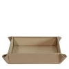 Vide-Poche Michelangelo in pelle beige Tamarone