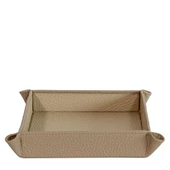 Vide-Poche Michelangelo in pelle beige Tamarone