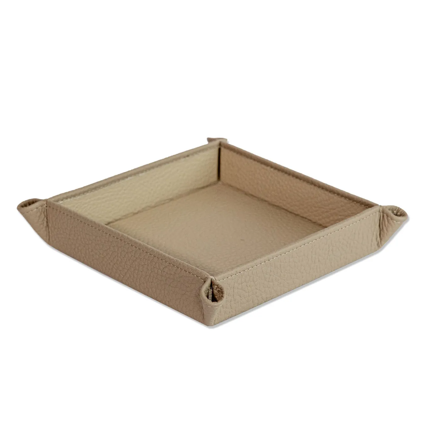 Vide-Poche Michelangelo in pelle beige Tamarone