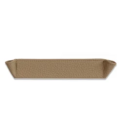 Vide-Poche Michelangelo in pelle beige Tamarone
