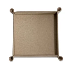 Vide-Poche Michelangelo in pelle beige Tamarone