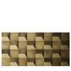 Vita 3D Orbitale Set di 10 piastrelle in ottone brunito